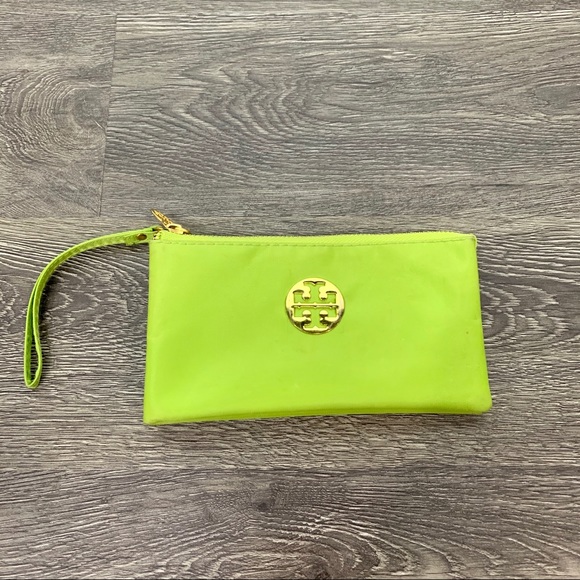 Tory Burch Handbags - Tory Burch | Neon Lime Green Nylon Wristlet Purse